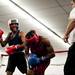 Robert Rivers hits Anthony Card during the A-Square Fight Club Boxing Showcase on Friday, July 19. Daniel Brenner I AnnArbor.com